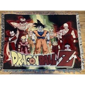 Vintage Anime Dragon Ball Z Fringe Woven Blanket Acrylic Wall Tapestry